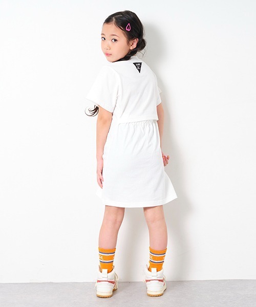 ワンピース エックスガール X-girl x Champion POCKET S/S BIG TEE DRESS（ワンピース