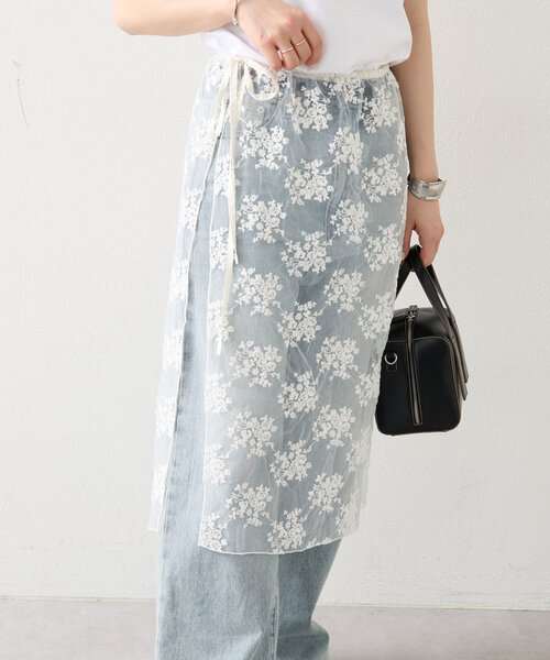 mystic（ミスティック）の「シアーレーススカート（スカート・レディース・オフホワイト・FREE）」の4枚目の写真