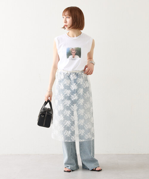 mystic（ミスティック）の「シアーレーススカート（スカート・レディース・オフホワイト・FREE）」の7枚目の写真