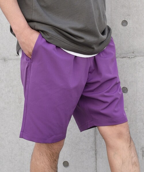 SHIPS any（シップス エニィ）の「SHIPS any:〈洗濯機可能/撥水〉4WAYストレッチ ロゴ カラー イージー ショーツ◇（その他パンツ・メンズ・ブラック/ネイビー/パープル/ブルー/イエロー系/グリーン・SMALL/MEDIUM/LARGE/X-LARGE）」の5枚目の写真