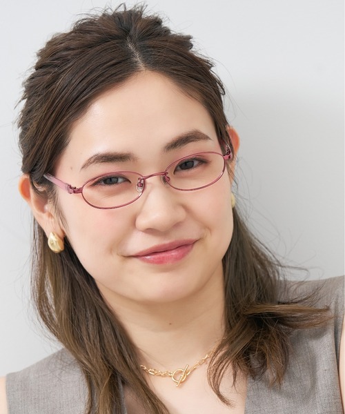 Zoff（ゾフ）の「オーバル型 サングラス｜メタルフレーム｜Zoff｜LIMITED PATTERNS（メガネ・レディース・ネイビー/ピンク/ブラウン/ピンク系その他・FREE）」の18枚目の写真