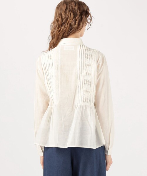 KHADI & CO(カディアンドコー)の「Khadi and Co TEA TREE コットンシャツ(シャツ/ブラウス・レディース・ブラック/ホワイト・M)」の10枚目の写真
