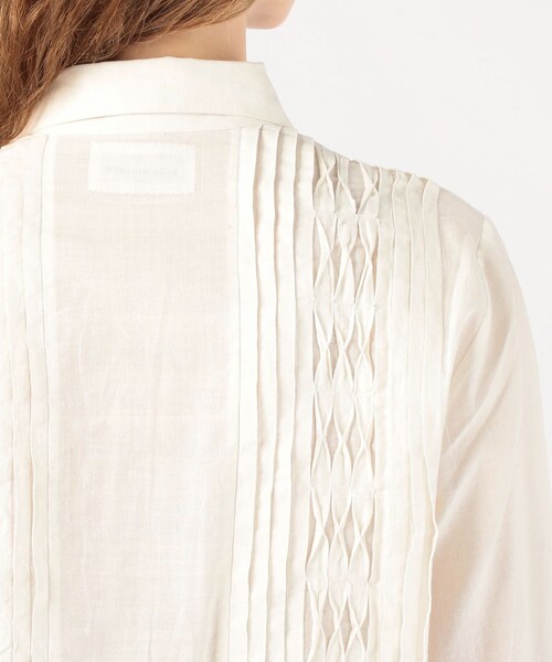 KHADI & CO(カディアンドコー)の「Khadi and Co TEA TREE コットンシャツ(シャツ/ブラウス・レディース・ブラック/ホワイト・M)」の8枚目の写真