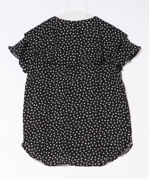 PICCIN PERLA（ピッチンペルラ）の「ラッフルカラーハートブラウス（シャツ/ブラウス・レディース・オフホワイト/ブラック・M）」の22枚目の写真