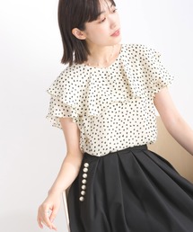 PICCIN PERLA | ラッフルカラーハートブラウス(シャツ/ブラウス)