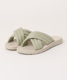 Samansa Mos2 blue | 【ふっくらクッション】ﾊﾟﾃｯﾄﾞｸﾛｽｻﾝﾀﾞﾙ(ドレスシューズ)