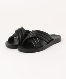 Samansa Mos2 blue | 【ふっくらクッション】ﾊﾟﾃｯﾄﾞｸﾛｽｻﾝﾀﾞﾙ(ドレスシューズ)