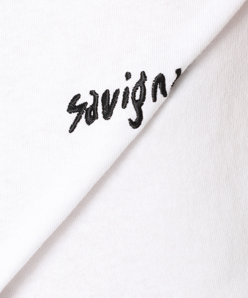 Savignac（サヴィニャック）の「SAVIGNAC (サビニャック) 別注 French Company プリント Tシャツ（Tシャツ/カットソー・メンズ・パープル/ホワイト/ホワイト系その他/ライトホワイト/モスグリーン/ブラック/ホワイト×ホワイト/ライトブルー/ブラック系その他・MEDIUM/LARGE/X-LARGE）」の13枚目の写真