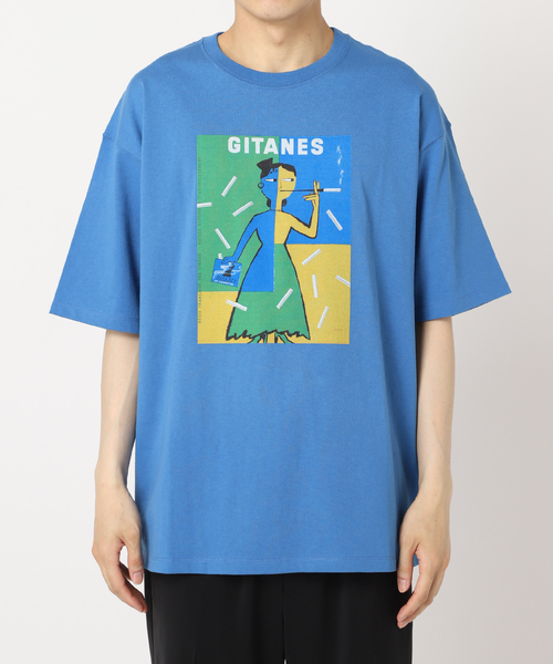 Savignac（サヴィニャック）の「SAVIGNAC (サビニャック) 別注 French Company プリント Tシャツ（Tシャツ/カットソー・メンズ・パープル/ホワイト/ホワイト系その他/ライトホワイト/モスグリーン/ブラック/ホワイト×ホワイト/ライトブルー/ブラック系その他・MEDIUM/LARGE/X-LARGE）」の18枚目の写真