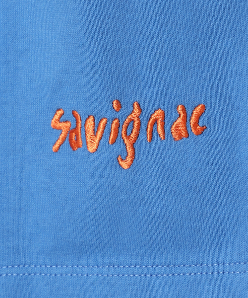 Savignac（サヴィニャック）の「SAVIGNAC (サビニャック) 別注 French Company プリント Tシャツ（Tシャツ/カットソー・メンズ・パープル/ホワイト/ホワイト系その他/ライトホワイト/モスグリーン/ブラック/ホワイト×ホワイト/ライトブルー/ブラック系その他・MEDIUM/LARGE/X-LARGE）」の10枚目の写真