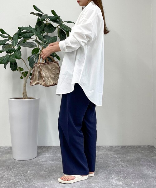 fredy emue（フレディエミュ）の「FR刺繍シャツ（シャツ/ブラウス・レディース・ブルー系その他/ピンク系その他/サックスブルー/オフホワイト・38）」の7枚目の写真