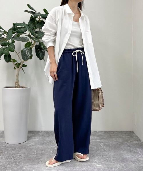 fredy emue（フレディエミュ）の「FR刺繍シャツ（シャツ/ブラウス・レディース・ブルー系その他/ピンク系その他/サックスブルー/オフホワイト・38）」の8枚目の写真