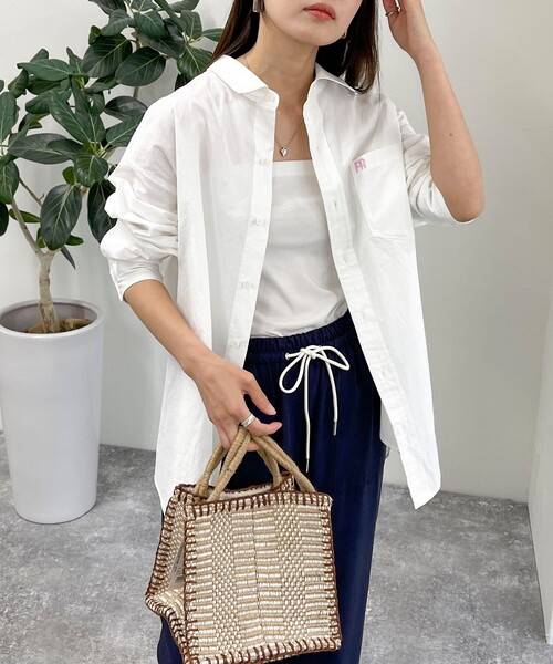 fredy emue（フレディエミュ）の「FR刺繍シャツ（シャツ/ブラウス・レディース・ブルー系その他/ピンク系その他/サックスブルー/オフホワイト・38）」の10枚目の写真