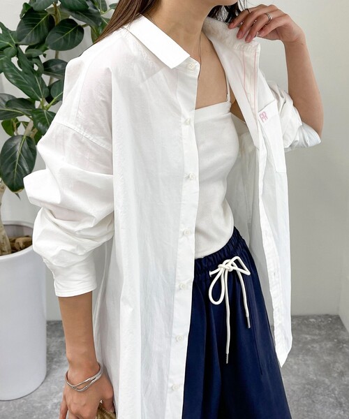 fredy emue（フレディエミュ）の「FR刺繍シャツ（シャツ/ブラウス・レディース・ブルー系その他/ピンク系その他/サックスブルー/オフホワイト・38）」の14枚目の写真