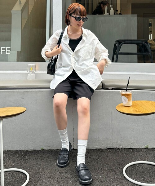 fredy emue（フレディエミュ）の「FR刺繍シャツ（シャツ/ブラウス・レディース・ブルー系その他/ピンク系その他/サックスブルー/オフホワイト・38）」の15枚目の写真