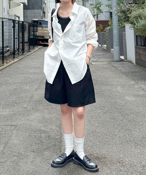 fredy emue（フレディエミュ）の「FR刺繍シャツ（シャツ/ブラウス・レディース・ブルー系その他/ピンク系その他/サックスブルー/オフホワイト・38）」の16枚目の写真