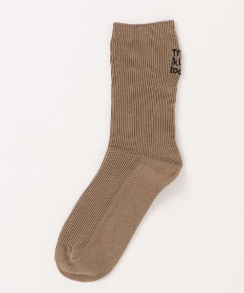 BARELY BLUE（ベアリーブルー）の「【 BARELY BLUE / ベアリーブルー 】 バッグ メッセージ 刺繍 ソックス（ソックス/靴下・レディース・ブルー/ホワイト/ブラック/グレー/ブラウン/ピンク・FREE）」の13枚目の写真