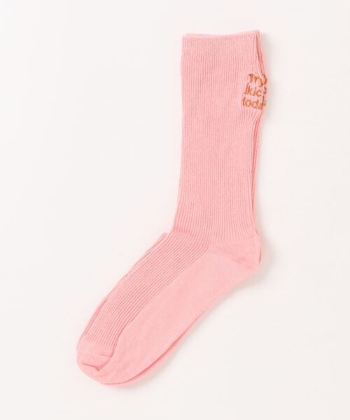 BARELY BLUE（ベアリーブルー）の「【 BARELY BLUE / ベアリーブルー 】 バッグ メッセージ 刺繍 ソックス（ソックス/靴下・レディース・ブルー/ホワイト/ブラック/グレー/ブラウン/ピンク・FREE）」の14枚目の写真