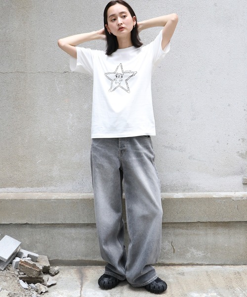 UNIT CHEST（ユニットチェスト）の「【UNIT CHEST】unique unisex T-shirt　OIF designer eggs コラボT musictime by KOTONA TATEISHI（Tシャツ/カットソー・メンズ・ブラック/ホワイト系その他/ホワイト系その他2・S/L/M）」の14枚目の写真