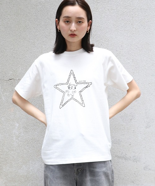 UNIT CHEST（ユニットチェスト）の「【UNIT CHEST】unique unisex T-shirt　OIF designer eggs コラボT musictime by KOTONA TATEISHI（Tシャツ/カットソー・メンズ・ブラック/ホワイト系その他/ホワイト系その他2・S/L/M）」の10枚目の写真