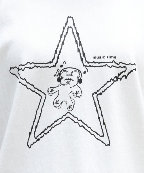 UNIT CHEST（ユニットチェスト）の「【UNIT CHEST】unique unisex T-shirt　OIF designer eggs コラボT musictime by KOTONA TATEISHI（Tシャツ/カットソー・メンズ・ブラック/ホワイト系その他/ホワイト系その他2・S/L/M）」の19枚目の写真