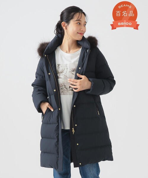 ビーミングバイビームス河田ダウンLネイビー