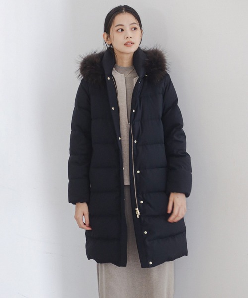 B:MING by BEAMS 河田 ロング ダウンコート ブラック Lサイズ ビームスの百名品】河田 ロング ダウンコート （S～L）（ダウン