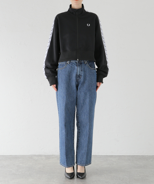 FRED PERRY(フレッドペリー)の「【FRED PERRY/フレッドペリー】 CROPPED TAPED TRACK JACKET:ブルゾン(ブルゾン・レディース・ブラック・MEDIUM)」の17枚目の写真