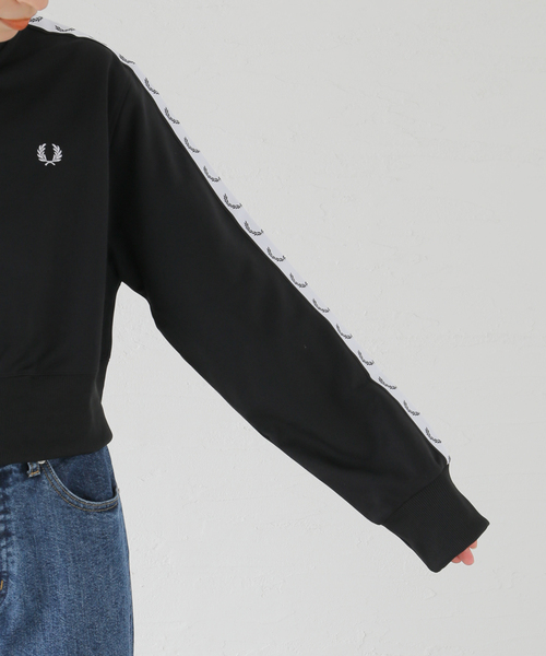 FRED PERRY(フレッドペリー)の「【FRED PERRY/フレッドペリー】 CROPPED TAPED TRACK JACKET:ブルゾン(ブルゾン・レディース・ブラック・MEDIUM)」の11枚目の写真