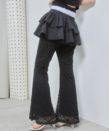 レースフレアパンツ