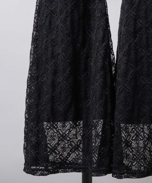 VIOLETTA(ヴィオレッタ)の「レースフレアパンツ(その他パンツ・レディース・ブラック/ホワイト・M/S)」の6枚目の写真