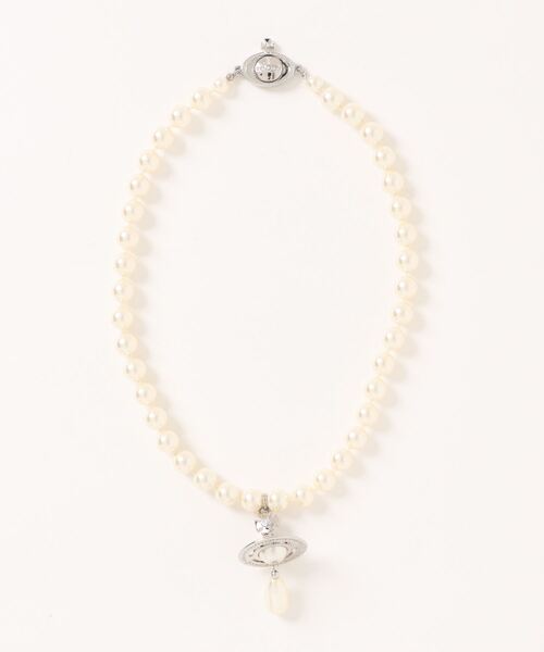 【Vivienne Westwood】ONE ROW PEARL BAS RELIEF チョーカー ONE ROW PEARL BAS RELIEF チョーカー(ゴールド)（レディース