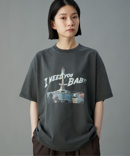 FREAK'S STORE（フリークスストア）の「限定展開 I Need You Baby/アイニーヂューベイべー Pigment Rocket TEE（Tシャツ/カットソー・メンズ・ホワイト/ブラック・SMALL/MEDIUM/LARGE）」の15枚目の写真