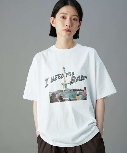 FREAK'S STORE（フリークスストア）の「限定展開 I Need You Baby/アイニーヂューベイべー Pigment Rocket TEE（Tシャツ/カットソー・メンズ・ホワイト/ブラック・SMALL/MEDIUM/LARGE）」の22枚目の写真