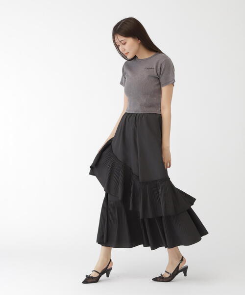 JILL by JILL STUART(ジルバイジルスチュアート)の「◇ダメージ加工コンパクトロゴTシャツ(Tシャツ/カットソー・レディース・ピンク/グレー・FREE)」の11枚目の写真