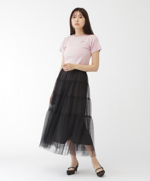 JILL by JILL STUART(ジルバイジルスチュアート)の「◇ダメージ加工コンパクトロゴTシャツ(Tシャツ/カットソー・レディース・ピンク/グレー・FREE)」の21枚目の写真
