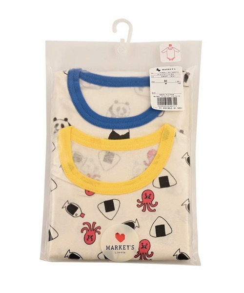 MARKEY'S(マーキーズ)の「2点セット/長袖ボディシャツ(肌着・キッズ・マルチ/ライトブルー/オフホワイト・80/70)」の17枚目の写真