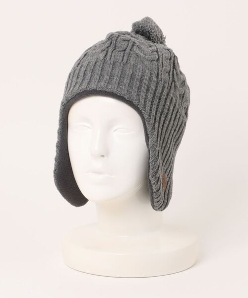 COLEMAN（コールマン）の「Coleman/コールマン　ケーブルウィンターワッチ（ニットキャップ/ビーニー・レディース・アイボリー/ブラック/杢グレー/マスタード・57~59cm）」の4枚目の写真