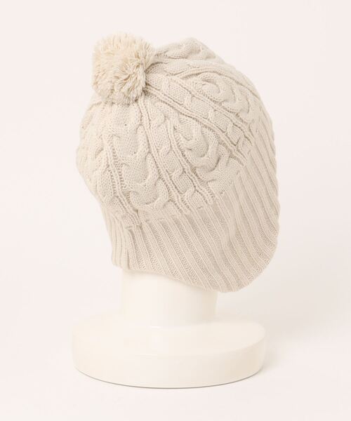 COLEMAN（コールマン）の「Coleman/コールマン　ケーブルウィンターワッチ（ニットキャップ/ビーニー・レディース・アイボリー/ブラック/杢グレー/マスタード・57~59cm）」の5枚目の写真