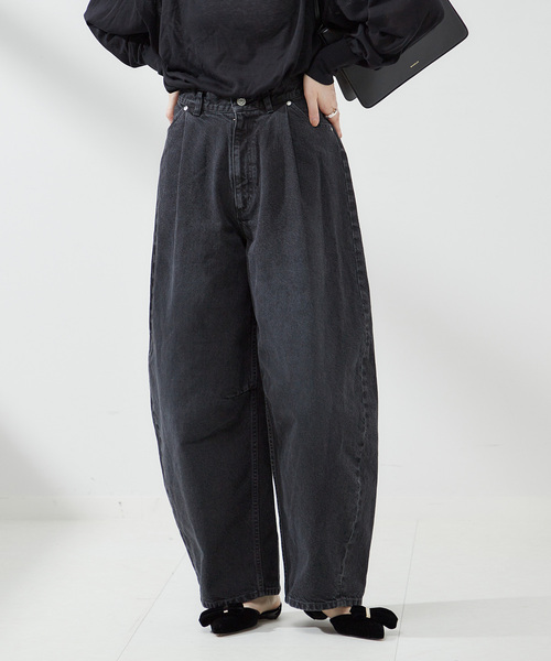 定価2.1万　レサージュ　デニムカーブパンツ　38　М　日本製 定価2.1万 レサージュ デニムカーブパンツ 38 М 日本製 - メルカリ