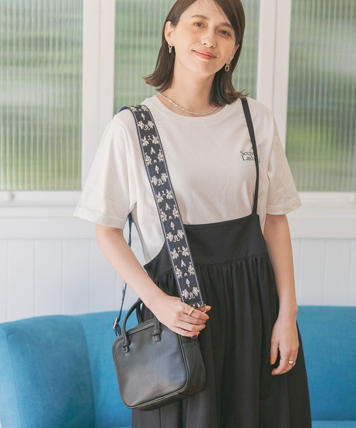 studio CLIP（スタディオクリップ）の「カラーボストンショルダーバッグ（ショルダーバッグ・レディース・ライトグリーン/ブラック/ライトグレー・FREE）」の5枚目の写真