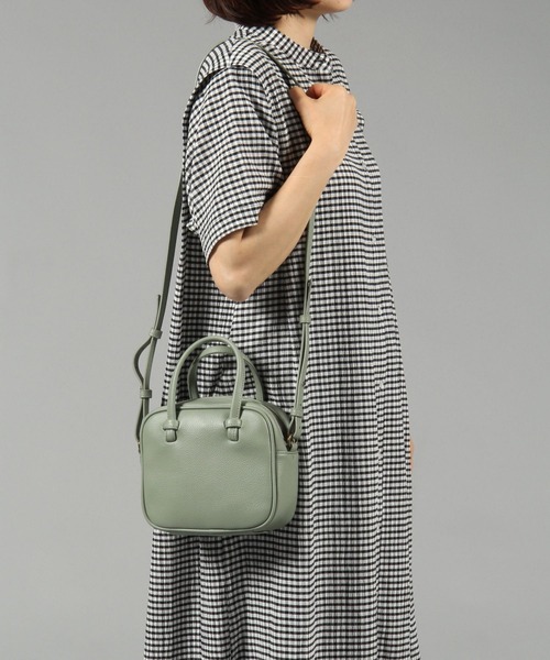 studio CLIP（スタディオクリップ）の「カラーボストンショルダーバッグ（ショルダーバッグ・レディース・ライトグリーン/ブラック/ライトグレー・FREE）」の11枚目の写真