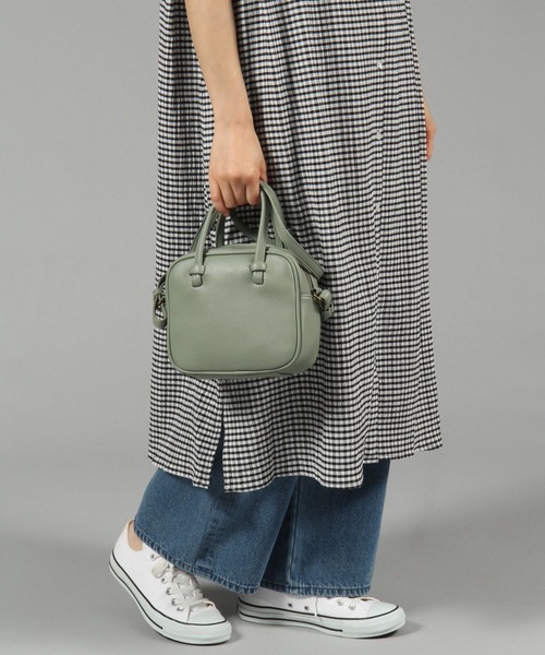 studio CLIP（スタディオクリップ）の「カラーボストンショルダーバッグ（ショルダーバッグ・レディース・ライトグリーン/ブラック/ライトグレー・FREE）」の12枚目の写真
