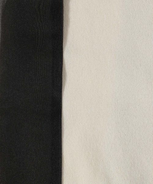 mysty woman（ミスティウーマン）の「【WEB限定】ショルダーリボンニットプルオーバー　135542（ニット/セーター・レディース・ライトベージュ/ブラック/オフホワイト・FREE）」の8枚目の写真