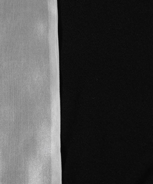 mysty woman（ミスティウーマン）の「【WEB限定】ショルダーリボンニットプルオーバー　135542（ニット/セーター・レディース・ライトベージュ/ブラック/オフホワイト・FREE）」の4枚目の写真