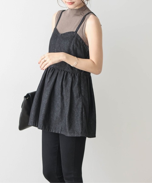美品❗️Deuxieme Classe waffleキャミソール、ブラック 美品❗️Deuxieme Classe waffleキャミソール、ブラック