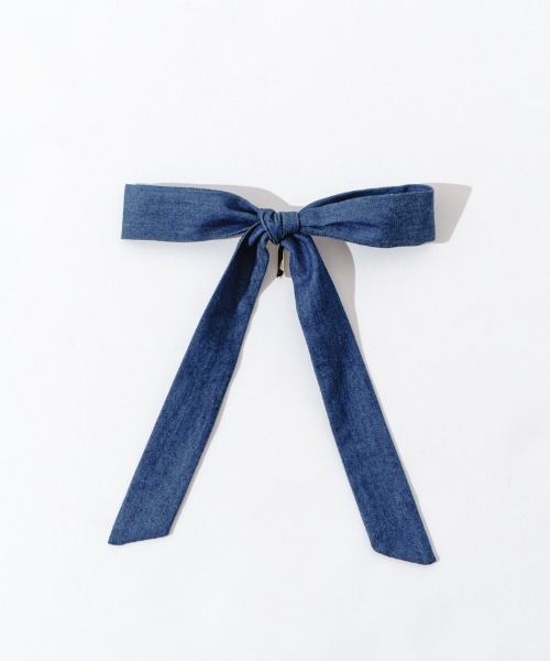 flower（フラワー）の「デニムリボンピン（ヘアピン・レディース・ネイビー/ライトブルー・FREE）」の20枚目の写真