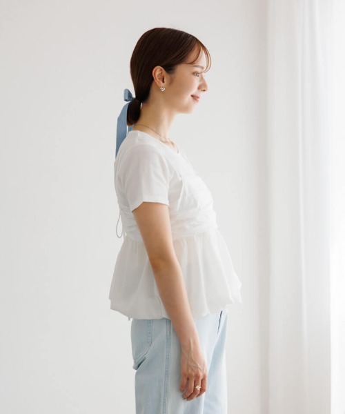 flower（フラワー）の「デニムリボンピン（ヘアピン・レディース・ネイビー/ライトブルー・FREE）」の12枚目の写真