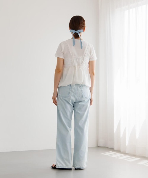 flower（フラワー）の「デニムリボンピン（ヘアピン・レディース・ネイビー/ライトブルー・FREE）」の13枚目の写真