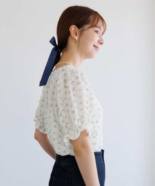 flower（フラワー）の「デニムリボンピン（ヘアピン・レディース・ネイビー/ライトブルー・FREE）」の14枚目の写真